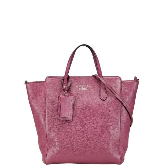 GUCCI Purple Leather Shoulder Bag - Picture 1 of 12